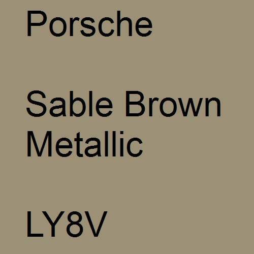 Porsche, Sable Brown Metallic, LY8V.